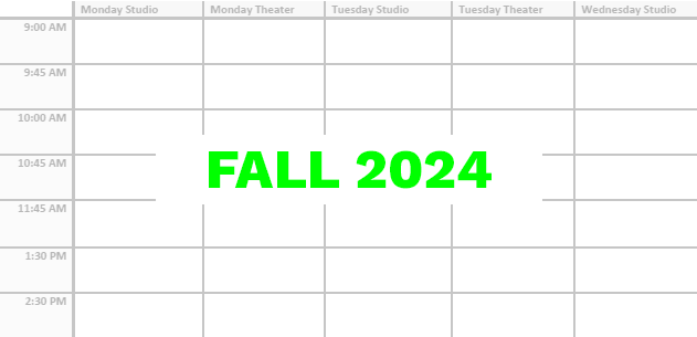 Spring 2024 calendar